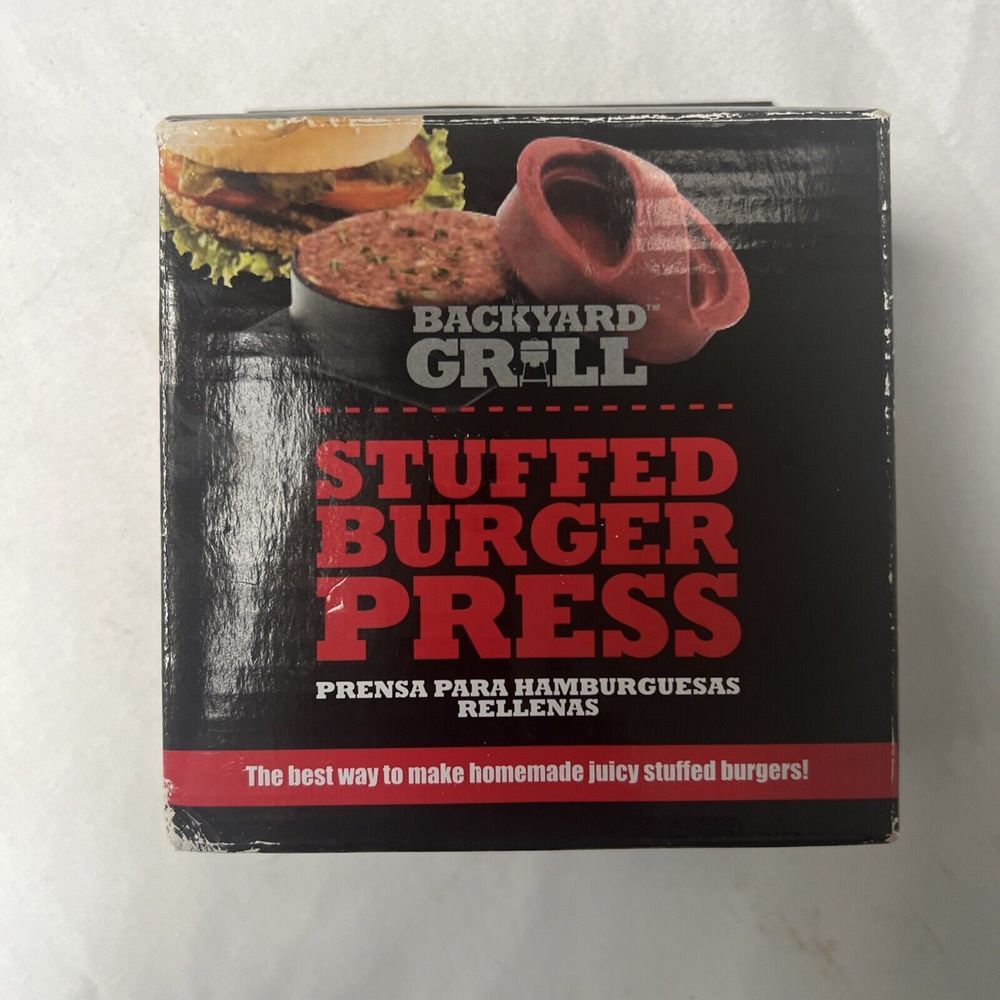 Burger Maker Press Stuffed‎ Patty Hamburger Stick Non BBQ Molds Sliders Grill